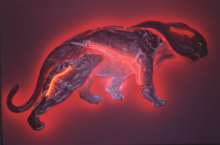 Panther, Marine and Animal:  neon art, sculpture gallery
