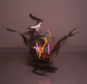 "Flora V":  neon art, sculpture gallery