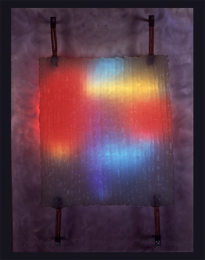 Veil I, featured in this virtual neon art gallery, displaying the neon sculpture and neon art installations, including modern and contemporary art work as well as a line of neon clocks and wall sconces