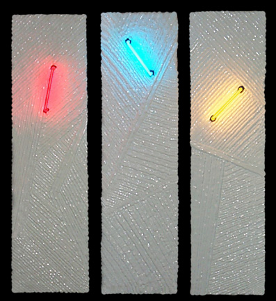 "Edge of Light Series"  neon art, sculpture gallery