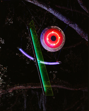 "Celebration III," neon sculpture art installation New Orleans