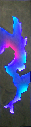"Herrara Series II", a neon art sculpture featured in the virtual neon art gallery of artist Ehlenberger