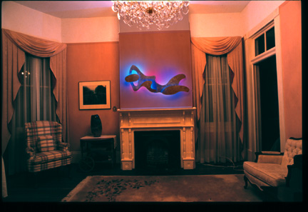 Hebert neon sculpture art installation: contemporary home interior decoration: and Interior Design 