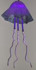 Jellyfish neon & glass light sculpture 174