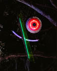 Neon Sculpture, Neon Art Installation, Celebration in the Oaks, New Orleans 1998