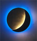 "moonDisc" neon wall sconce