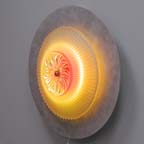 contemporary modern wall sconce neo-Antique glass & aluminum