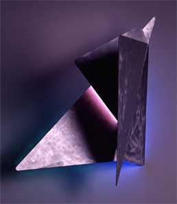"Folded II",  neon art sculpture gallery
