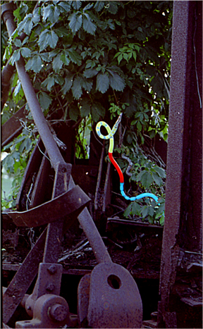 "Phoenix II",   Neon Guerilla Art Installation