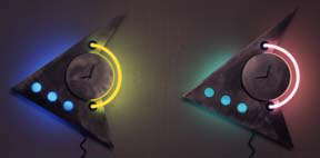 Neon Clocks: indoor & outdoor