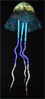 Jellyfish neon & glass light sculpture 229