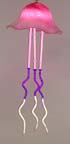 Jellyfish neon & glass light sculpture 229
