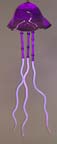 ellyfish neon & glass light sculpture 2442