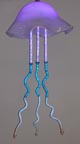 ellyfish neon & glass light sculpture 284