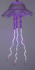 ellyfish neon & glass light sculpture 304