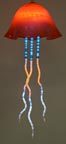 Jellyfish neon & glass light sculpture 330