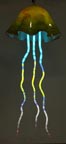 Jellyfish neon & glass light sculpture 229