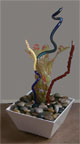 small Swamp Garden II sculpture, exhibited in this New Orleans art gallery exhibition of neon sculpture and neon art installations