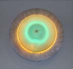 wall sconces: contemporary neon, glass sconces