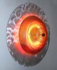 contemporary modern wall sconce neo-Antique glass & aluminum
