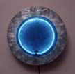 wall sconces: contemporary neon, glass sconces
