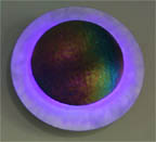 wall sconces: contemporary neon, glass sconces