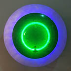wall sconces: contemporary neon, glass sconces