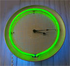 pizzaClocks, unique neon clocks